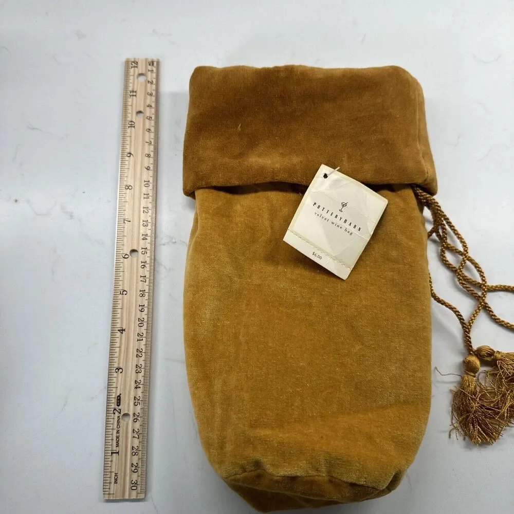 Vintage Pottery Barn Velvet Bag With Tags Holiday Hostess Gift